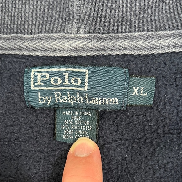 Ralph Lauren Navy Fleece Jacket - Picture 2 of 3